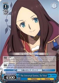 The Universal Genius, Da Vinci (RRR) - Fate/Grand Order Absolute Demonic Front: Babylonia - Weiss Schwarz card