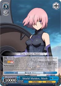 Shield Maiden, Mash (SR) - Fate/Grand Order Absolute Demonic Front: Babylonia - Weiss Schwarz card