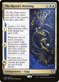 The Raven's Warning - Kaldheim - Magic: The Gathering card