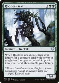 Rootless Yew - Kaldheim - Magic: The Gathering card