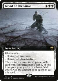 Blood on the Snow (Extended Art) - Kaldheim - Magic: The Gathering card