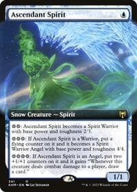 Ascendant Spirit (Extended Art) - Kaldheim - Magic: The Gathering card