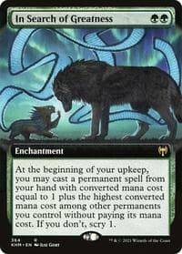 In Search of Greatness (Extended Art) - Kaldheim - Magic: The Gathering card