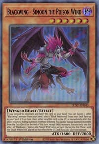 Blackwing - Simoon the Poison Wind (Blue) - Legendary Duelists: Season 2 - YuGiOh card