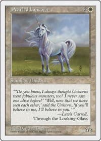 Pearled Unicorn - Fifth Edition - Magic: The Gathering card