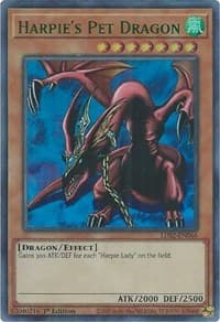 Harpie's Pet Dragon (Green) - Legendary Duelists: Season 2 - YuGiOh card