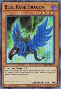 Blue Rose Dragon (Green) - Legendary Duelists: Season 2 - YuGiOh card