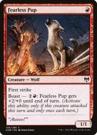 Fearless Pup - Kaldheim - Magic: The Gathering card