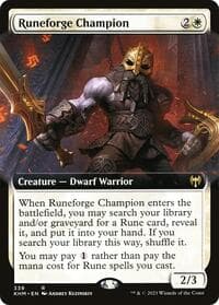 Runeforge Champion (Extended Art) - Kaldheim - Magic: The Gathering card