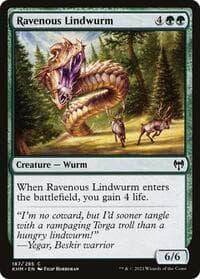 Ravenous Lindwurm - Kaldheim - Magic: The Gathering card