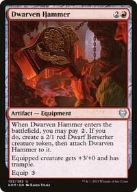 Dwarven Hammer - Kaldheim - Magic: The Gathering card