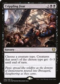 Crippling Fear - Kaldheim - Magic: The Gathering card