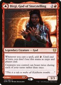 Birgi, God of Storytelling - Kaldheim - Magic: The Gathering card