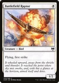Battlefield Raptor - Kaldheim - Magic: The Gathering card