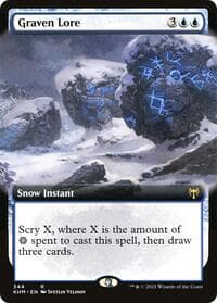 Graven Lore (Extended Art) - Kaldheim - Magic: The Gathering card