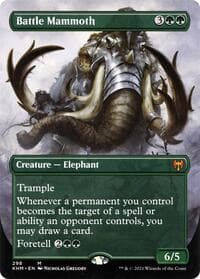 Battle Mammoth (Borderless) - Kaldheim - Magic: The Gathering card