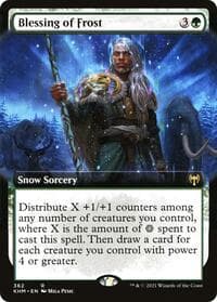 Blessing of Frost (Extended Art) - Kaldheim - Magic: The Gathering card