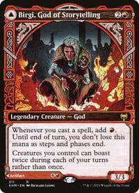 Birgi, God of Storytelling (Showcase) - Kaldheim - Magic: The Gathering card