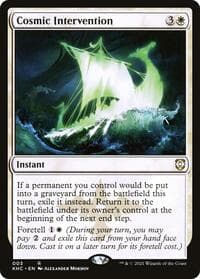 Cosmic Intervention - Commander: Kaldheim - Magic: The Gathering card