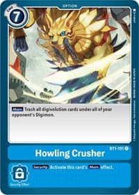 Howling Crusher - Release Special Booster 1.0 - Digimon Card Game card