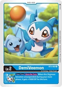 DemiVeemon - BT2-002 - Release Special Booster 1.5 - Digimon Card Game card
