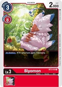 Biyomon - BT2-010 - Release Special Booster 1.5 - Digimon Card Game card