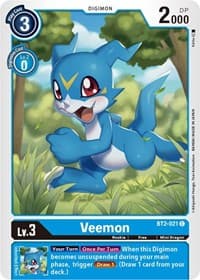 Veemon - BT2-021 - Release Special Booster 1.5 - Digimon Card Game card