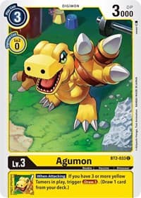 Agumon - BT2-033 - Release Special Booster 1.5 - Digimon Card Game card