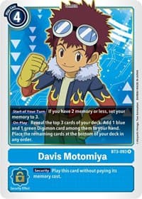 Davis Motomiya - Release Special Booster 1.5 - Digimon Card Game card