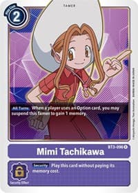 Mimi Tachikawa - BT3-096 - Release Special Booster 1.5 - Digimon Card Game card