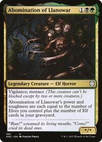 Abomination of Llanowar - Commander: Kaldheim - Magic: The Gathering card