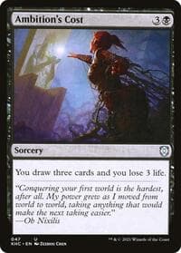 Ambition's Cost - Commander: Kaldheim - Magic: The Gathering card