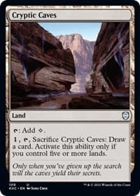Cryptic Caves - Commander: Kaldheim - Magic: The Gathering card