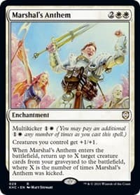 Marshal's Anthem - Commander: Kaldheim - Magic: The Gathering card