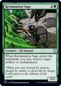 Reclamation Sage - Commander: Kaldheim - Magic: The Gathering card