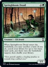 Springbloom Druid - Commander: Kaldheim - Magic: The Gathering card