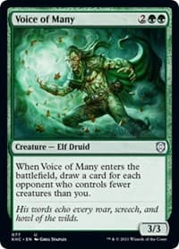 Voice of Many - Commander: Kaldheim - Magic: The Gathering card