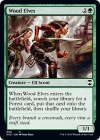 Wood Elves - Commander: Kaldheim - Magic: The Gathering card