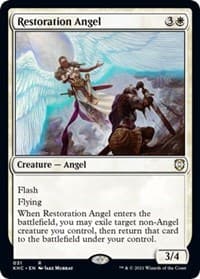 Restoration Angel - Commander: Kaldheim - Magic: The Gathering card