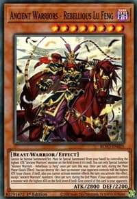 Ancient Warriors - Rebellious Lu Feng - Blazing Vortex - YuGiOh card