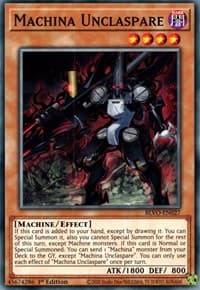 Machina Unclaspare - Blazing Vortex - YuGiOh card