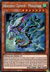Heavenly Zephyr - Miradora - Blazing Vortex - YuGiOh card