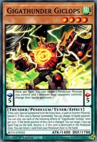Gigathunder Giclops - Blazing Vortex - YuGiOh card