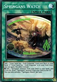 Springans Watch - Blazing Vortex - YuGiOh card