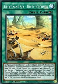 Great Sand Sea - Gold Golgonda - Blazing Vortex - YuGiOh card
