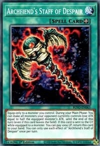 Archfiend's Staff of Despair - Blazing Vortex - YuGiOh card