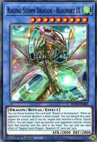 Raging Storm Dragon - Beaufort IX - Blazing Vortex - YuGiOh card
