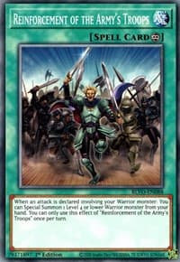 Reinforcement of the Army's Troops - Blazing Vortex - YuGiOh card