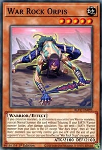 War Rock Orpis - Blazing Vortex - YuGiOh card