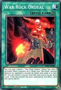 War Rock Ordeal - Blazing Vortex - YuGiOh card